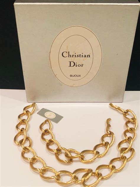 dior leather necklace|christian dior necklace for sale.